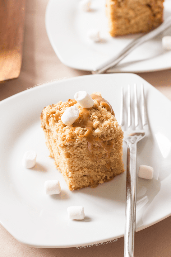 Biscoff Marshmallow Crumb Cake