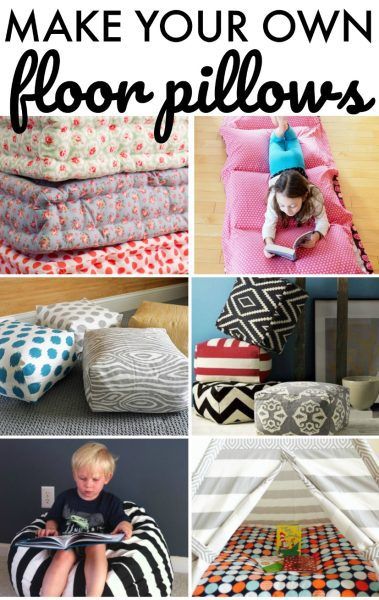 Make your own floor pillows