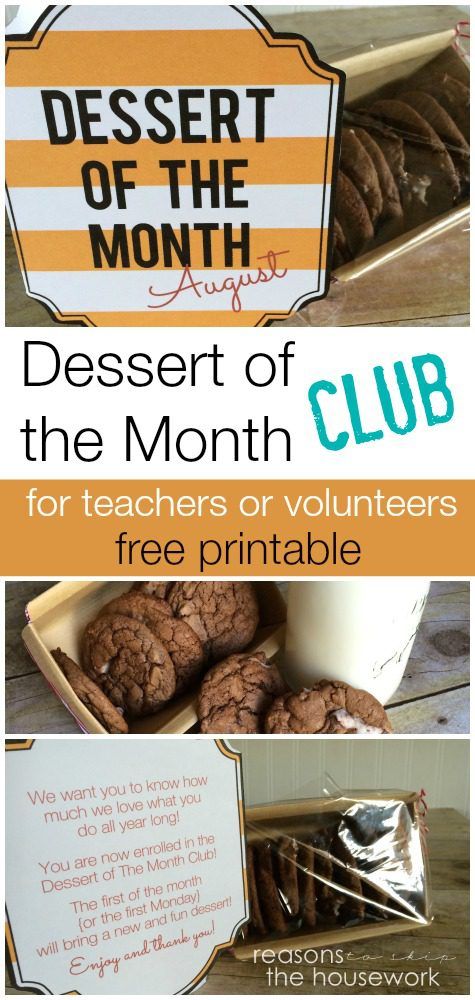 dessert of the month club