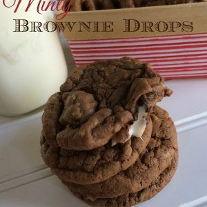 minty brownie cookies