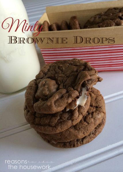 minty brownie cookies
