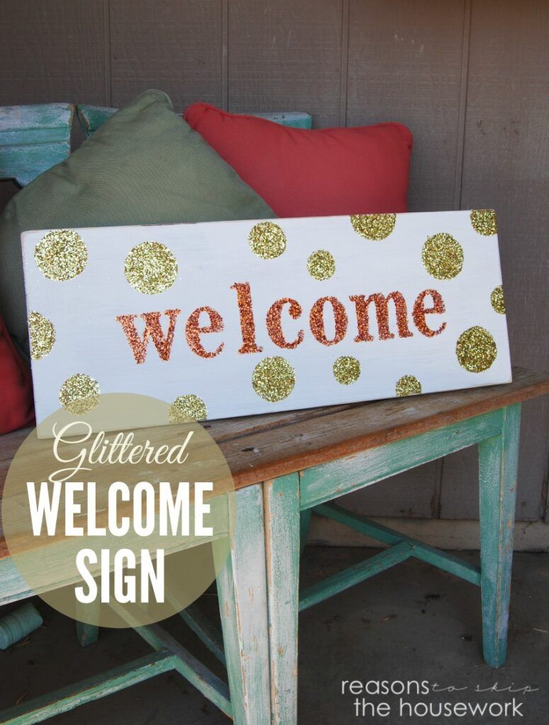welcome sign lead