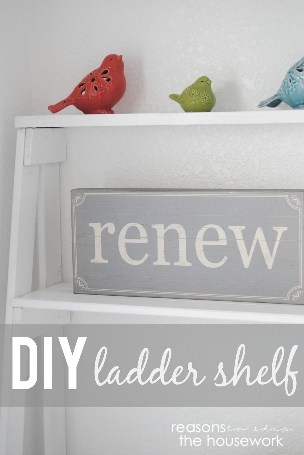 How to Make a Ladder Shelf StepbyStep Tutorial with Images