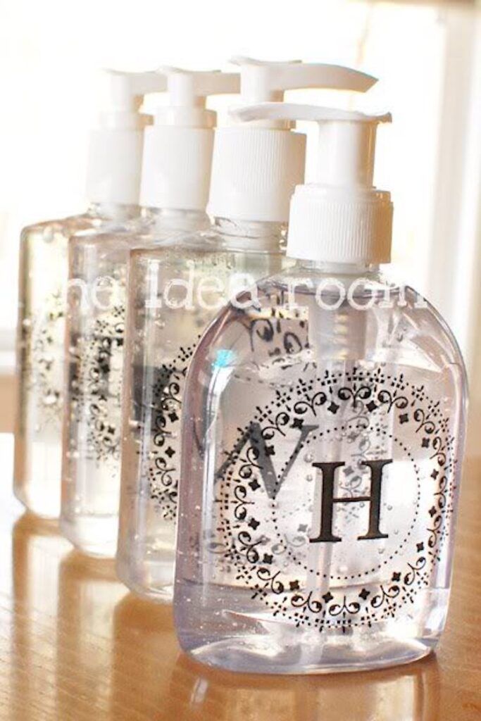 Monogrammed Soap Bottles