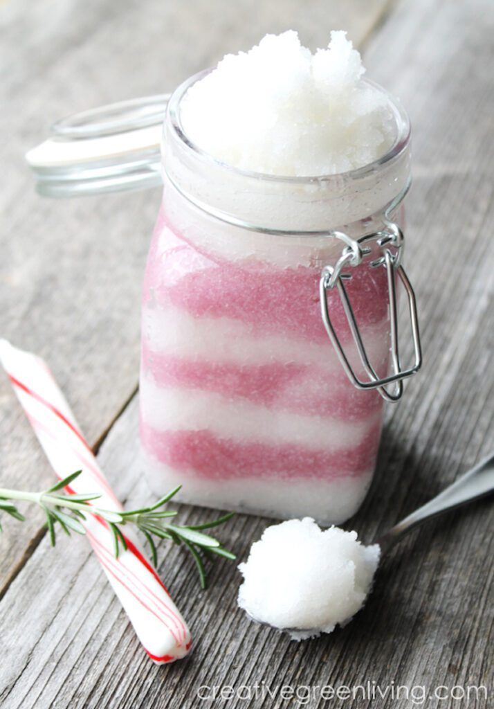 Vanilla Candy Cane Peppermint Sugar Scrub