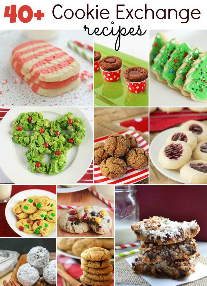 A collage of various Christmas cookie recipes