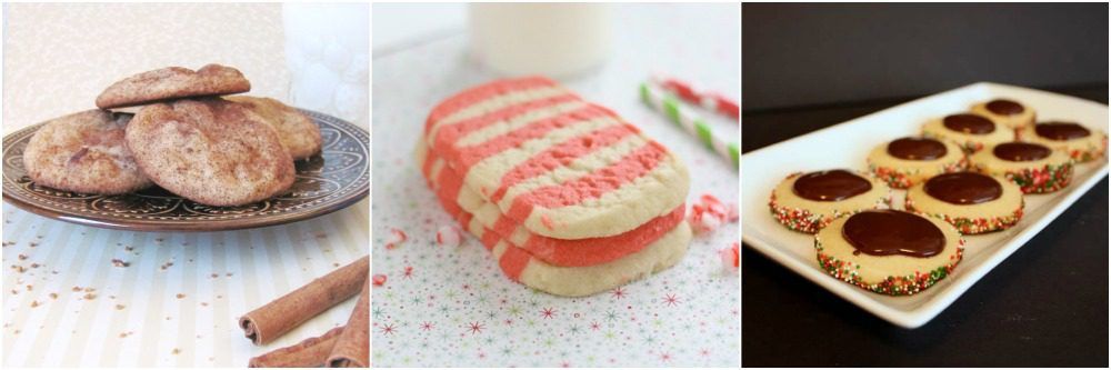 A stack of candy cane cookies