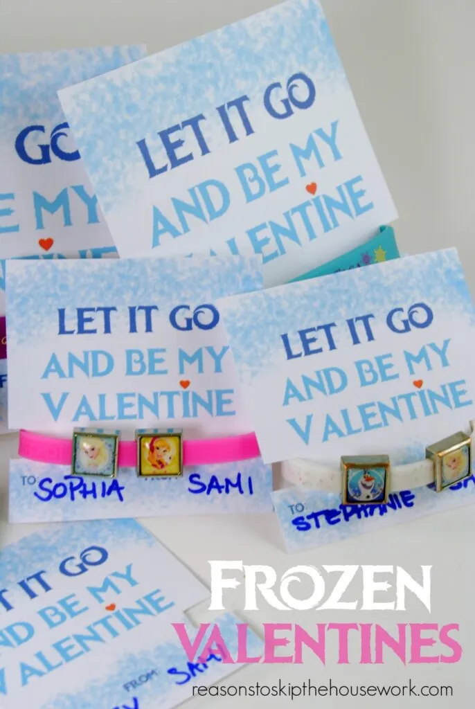 Frozen Valentine's Day Cards free printable at www.reasonstoskipthehousework.com