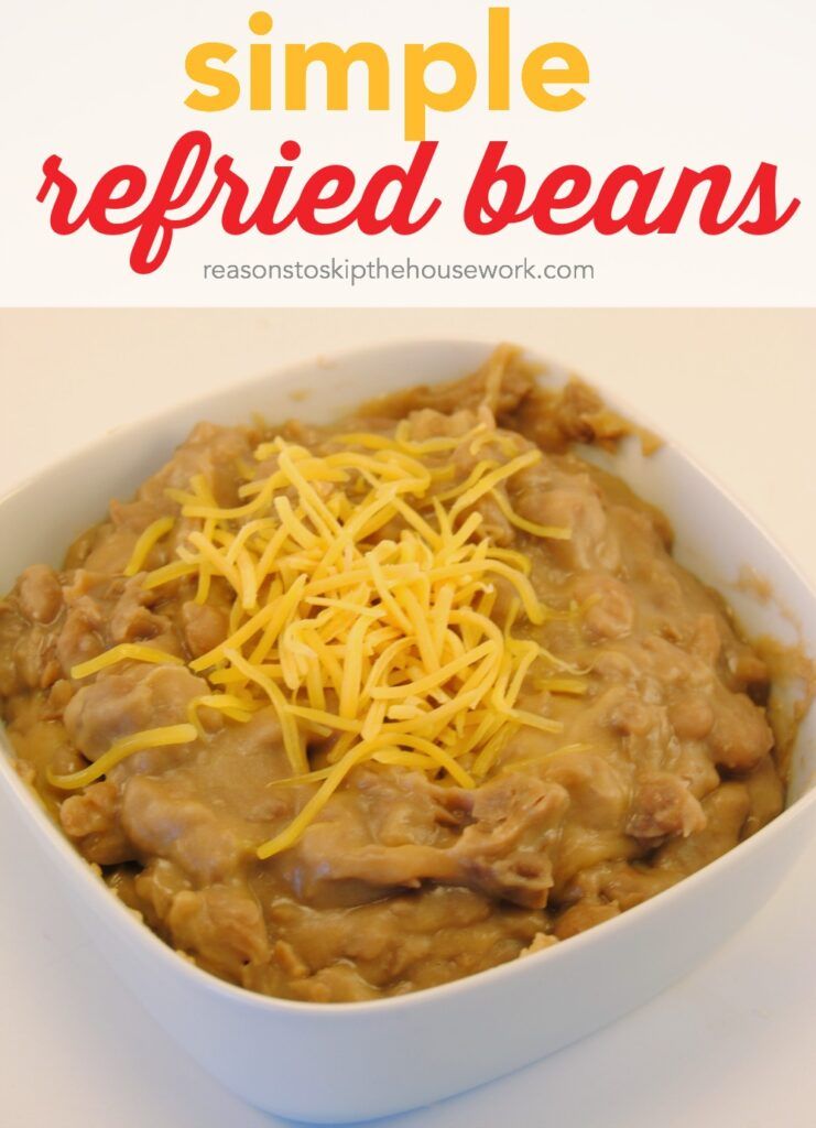 Refried Beans are simple to make and are perfect in burritos or as a layered dip for parties!