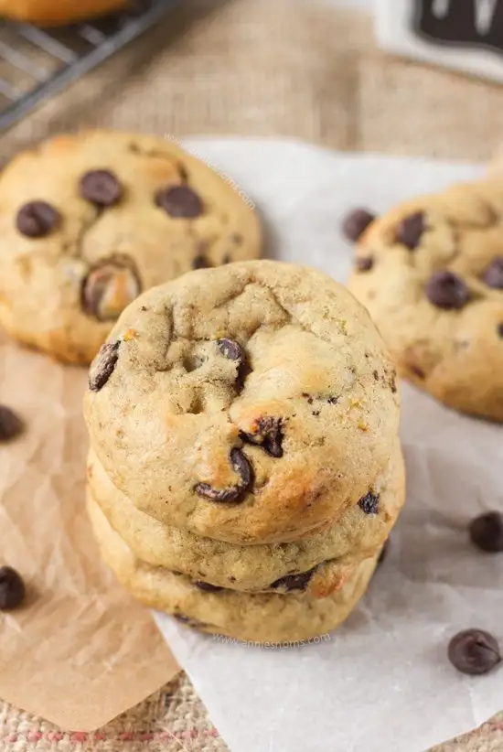 These Chocolate Chip Banana Bread Cookies have all the very best elements of the traditional Banana Bread, but in cookie form! The addition of chocolate chips cut through the sweetness of the banana to create a delicious treat!