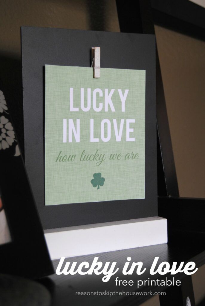 free printable lucky in love