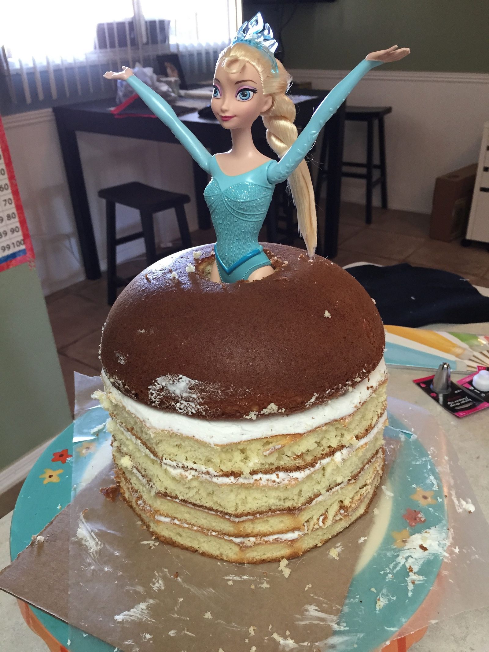 princess doll cake tutorial