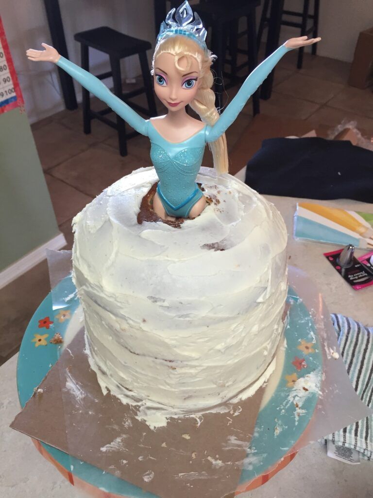 princess doll cake tutorial
