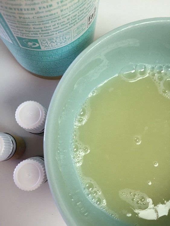 DIY face wash prep