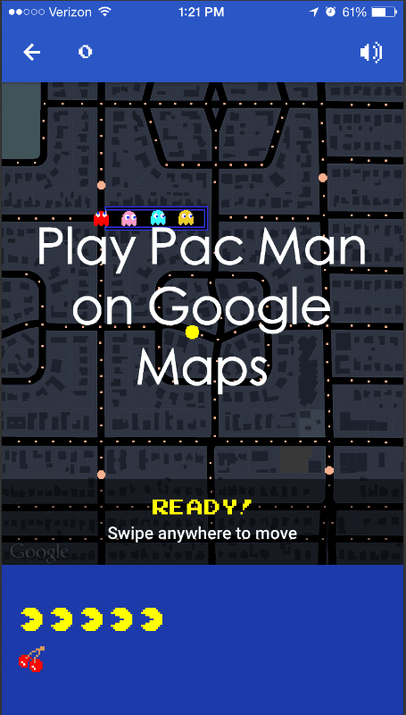 Play Pac Man on Google