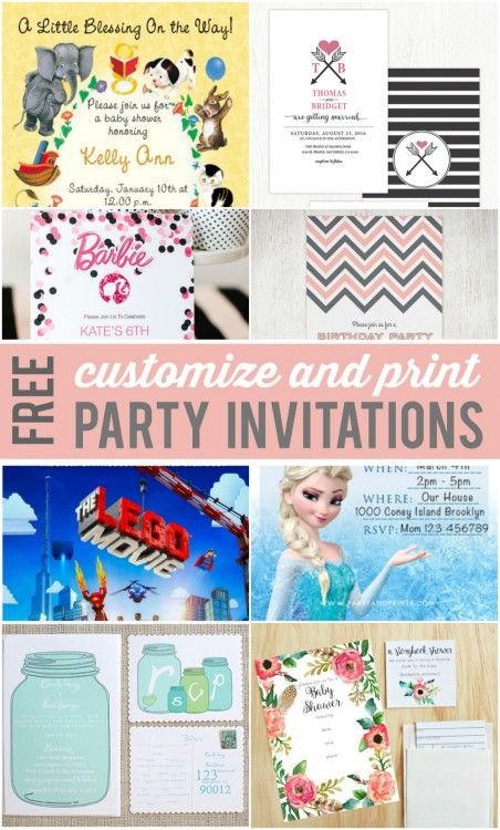 customizable invitations