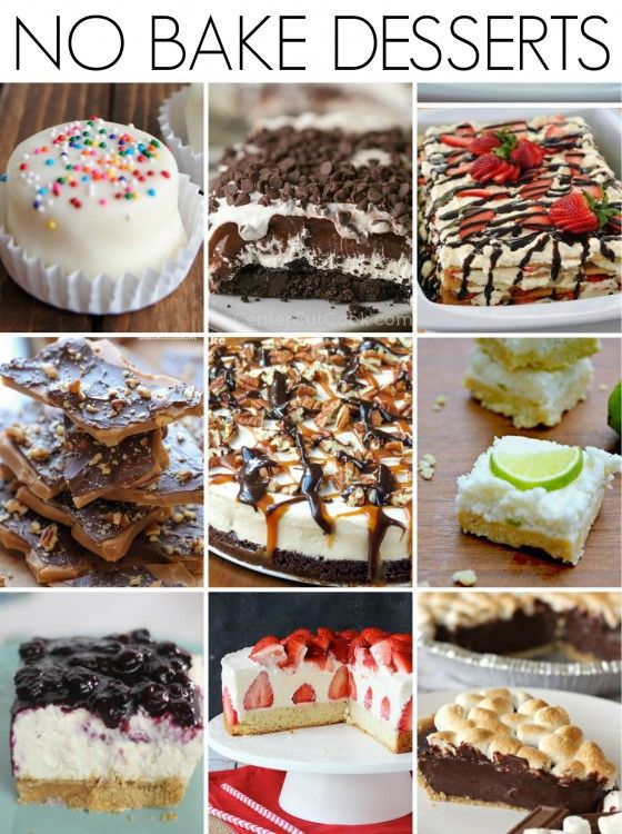 no bake desserts