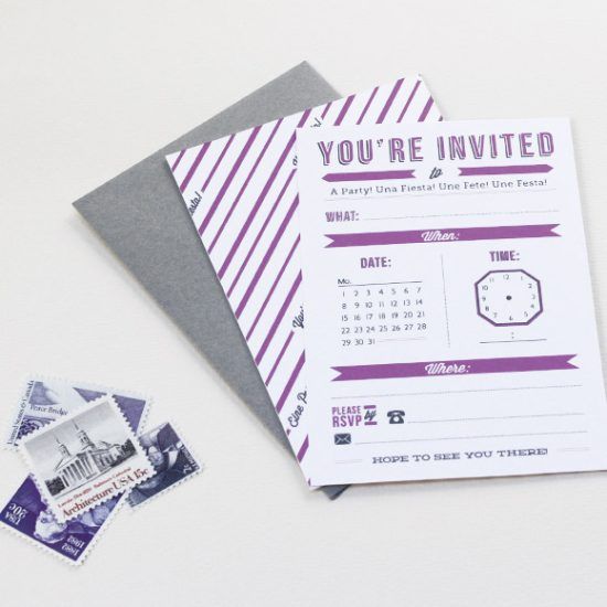 Customizable Party Invitations – REASONS TO SKIP THE HOUSEWORK