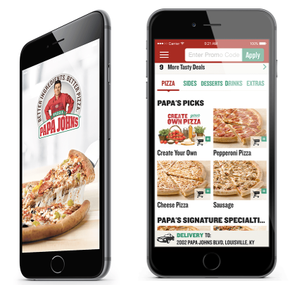 papa johns mobile app