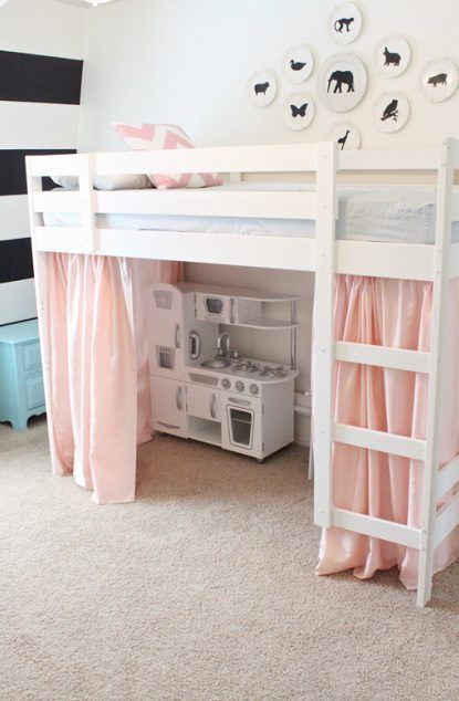 tented loft bed