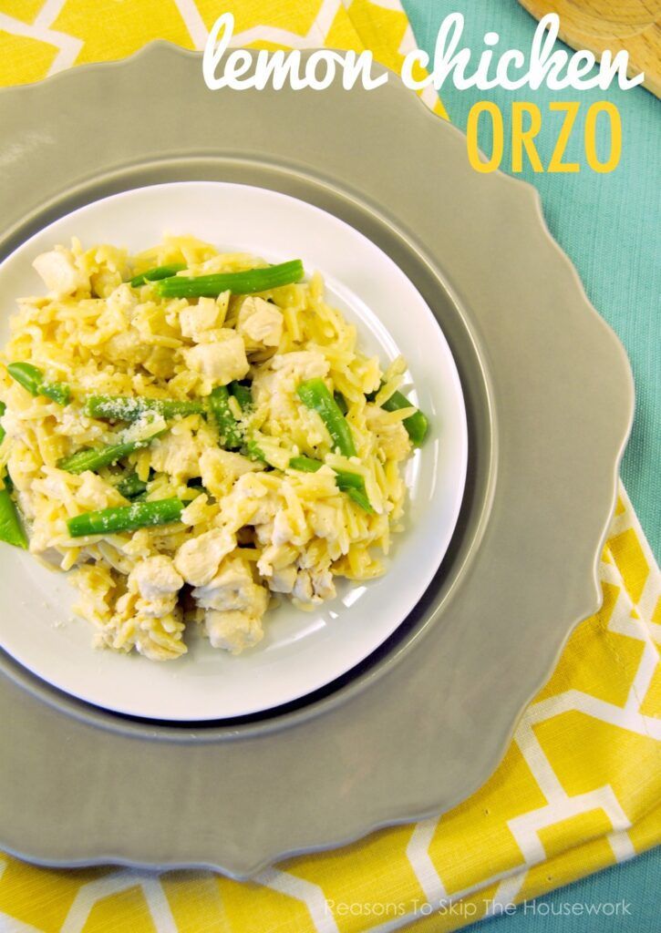 lemon chicken orzo