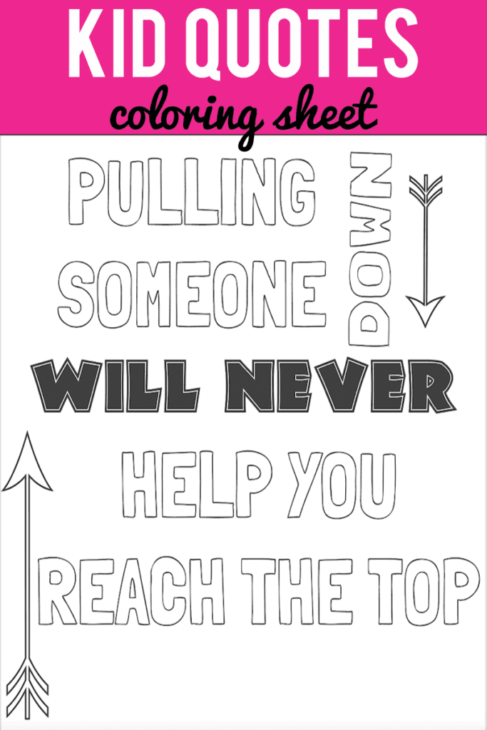 Kid Quote Coloring Pages - Capturing Joy with Kristen Duke