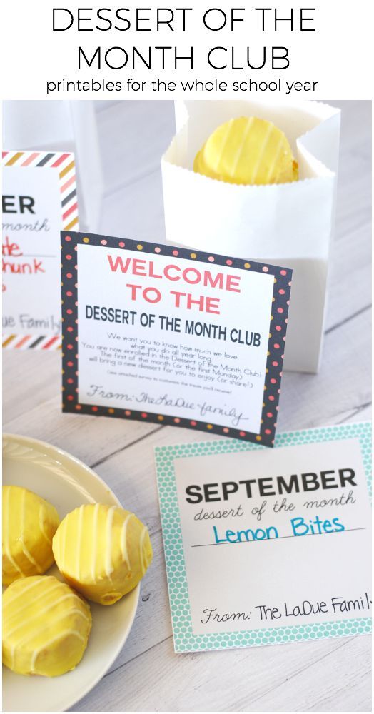 dessert of the month club