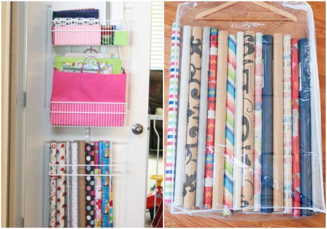 gift wrap storage