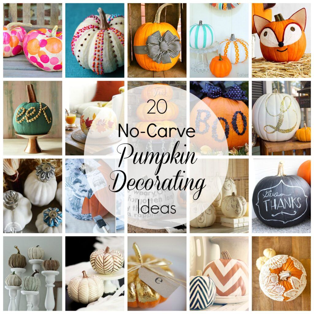 No-Carve Pumpkin Decorating Ideas