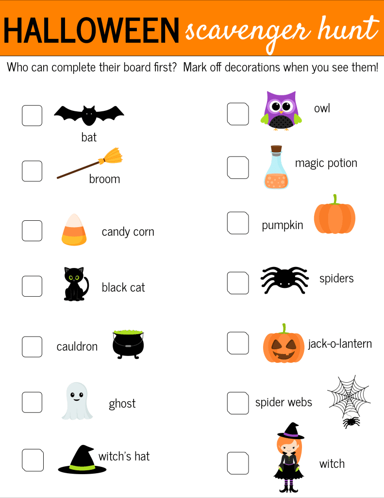 Halloween-Scavenger-Hunt