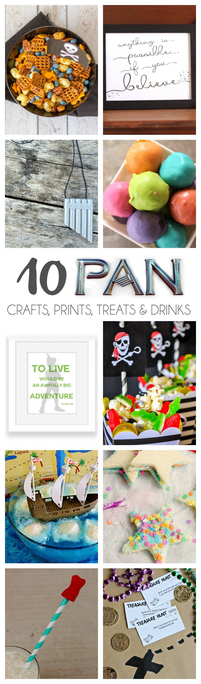 10 Pan Crafts, Prints, Treats & Drinks