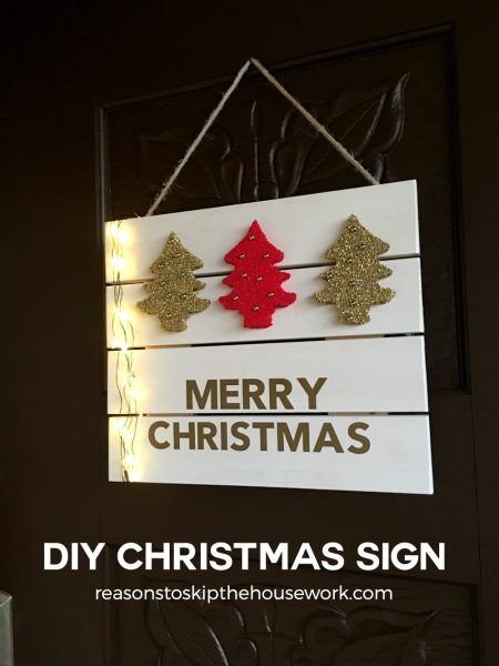 DIY Christmas Sign