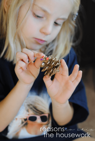 Pom Pom Pinecone Trees 5