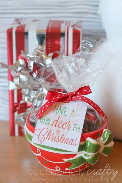 Rudolph Nose Treats & Printable Gift Tags