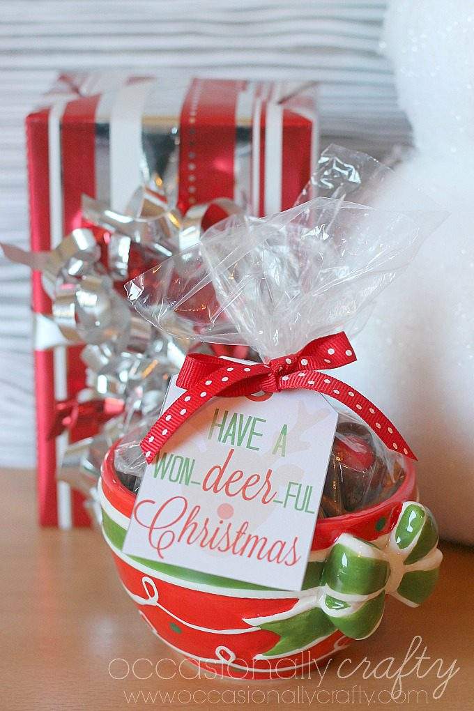 Rudolph Nose Treats and Gift Tag Printable