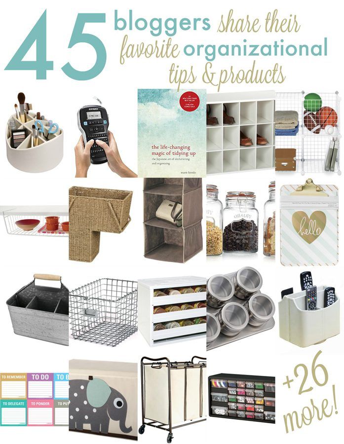 Organizational Tips and Products from your Favorite Bloggers! #organize #organization