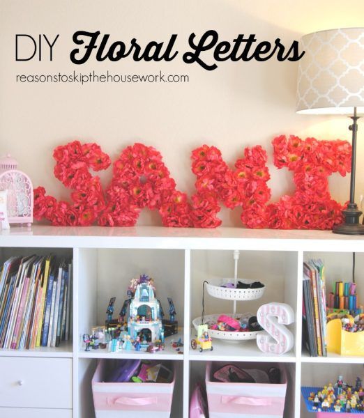 floral letters
