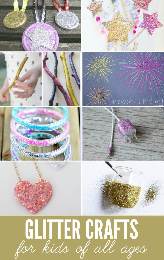 Cheap Easy Glitter Arts and Crafts for Kids