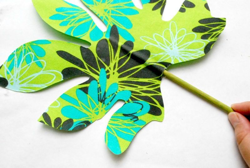 No Sew Fabric Palm Leaf 7