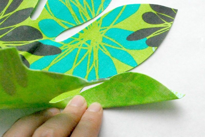 No Sew Fabric Palm Leaf 8