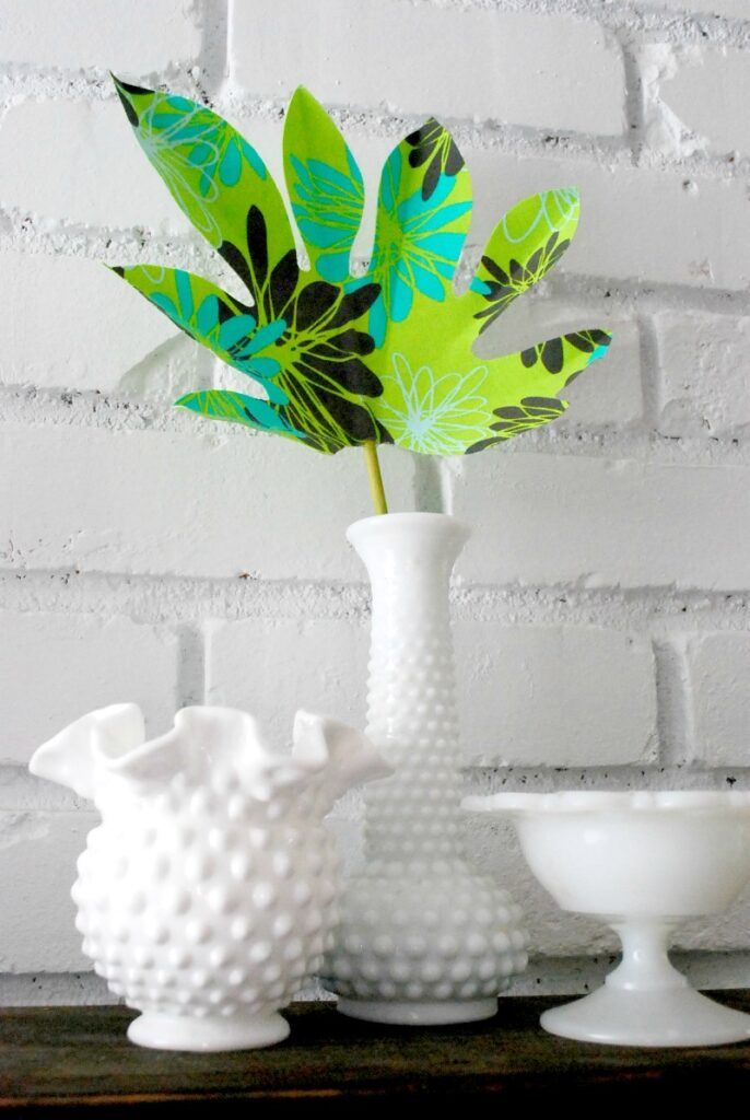 No Sew Fabric Palm Leaf -- The Silly Pearl for Reasons to Skip the Housework