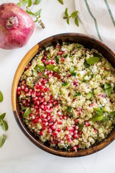 Pomegranate Mint Quinoa Salad