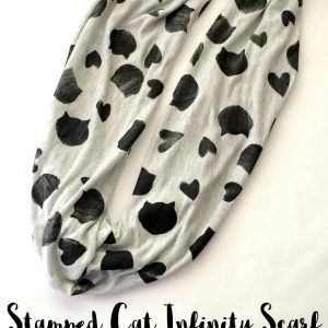 Stamped Cat Infinity Scarf - The Silly Pearl for Reasons to Skip the Housework