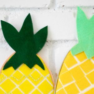 Embroidery Hoop Pineapple