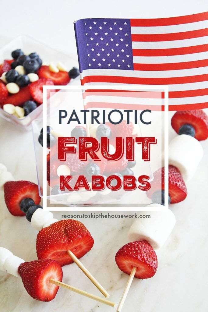 Patriotic Fruit Kabobs
