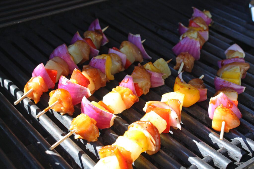 Teriyaki Chicken and Veggie Kabobs