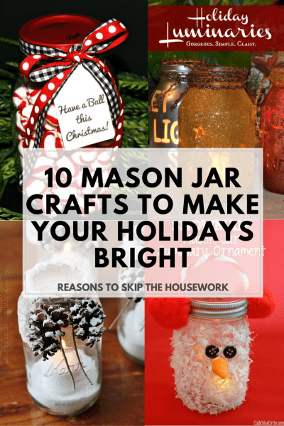 Mason Jar Crafts: The holidays are here and there are so many different gift and decor ideas to bring lots of cheer! There are so many Mason Jar Crafts to make this holiday!