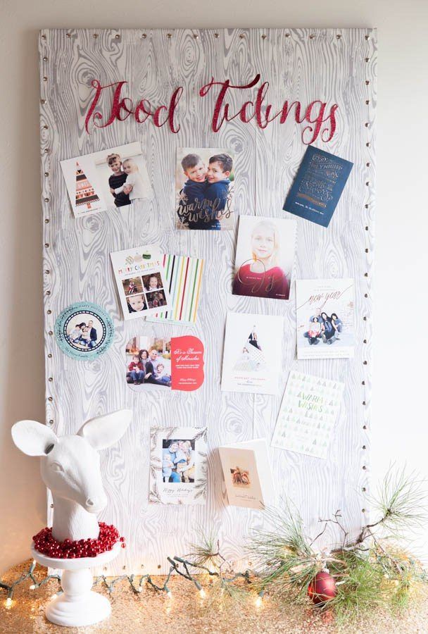 diy-christmas-card-display-pin-board