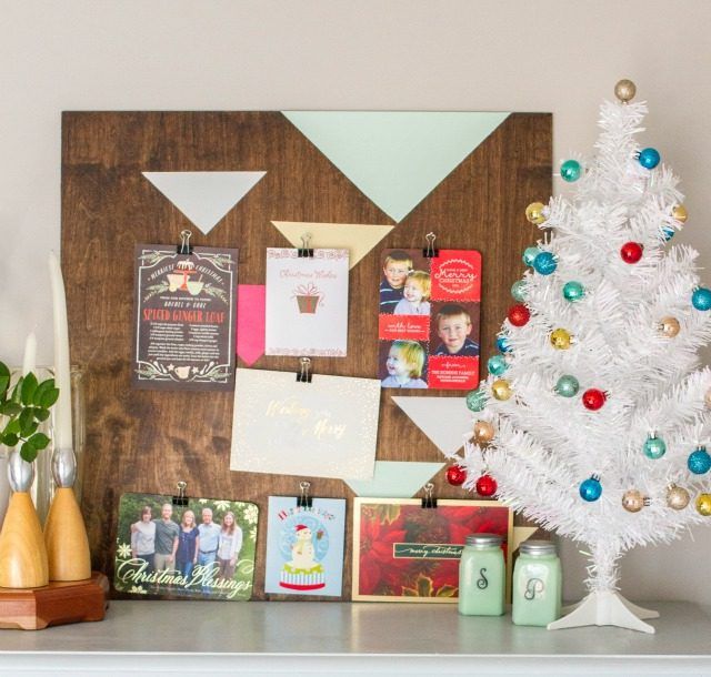 geometric-holiday-card-display