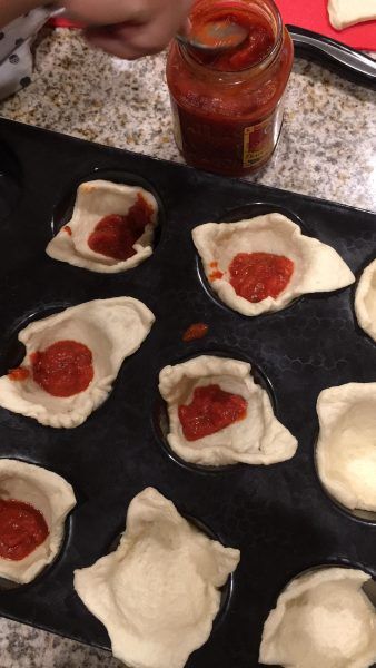 Mini Deep Dish Pizzas